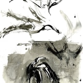 Shearwater birds. Un projet de Illustration de Laura McKendry - 28.06.2020