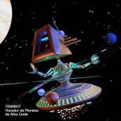 Starbot, Hacedor de Planetas. Een project van 3D y Animatie van Alba Ceide - 05.07.2020