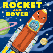 Rocket & Rover Book Illustration. Ilustração tradicional, Design de personagens, Design gráfico, Ilustração digital, Ilustração infantil, e Design digital projeto de Henry Ng - 22.10.2019