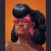 #HairstylewithStyle entry. Un projet de Conception de personnages, Illustration numérique, Illustration de portrait , et Peinture numérique de Maria E Arteaga Nieto - 08.07.2020