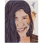 Mi Proyecto del curso: Retrato ilustrado con Procreate. Un proyecto de Ilustración digital de Natalia Sierra - 09.07.2020