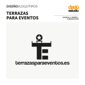 Diseño Logotipos: Terrazas para Eventos. Een project van  Ontwerp,  Br, ing en identiteit, Grafisch ontwerp y Logo-ontwerp van Dadú estudio - 14.07.2020