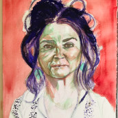 Mi Proyecto del curso: Retrato artístico en acuarela. Un proyecto de Pintura a la acuarela y Dibujo de Retrato de artnaszlo - 20.07.2020