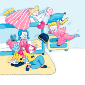 Fiesta del pijama. Un proyecto de Ilustración tradicional de Laura Gómez - 22.07.2020