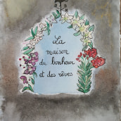 My final project: La casa de la alegría y de los sueños, the house of happiness and dreams. Un proyecto de Pintura a la acuarela de Chrystèle Bruel - 22.07.2020