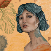 My project in Illustrated Portraits with Procreate course. Un projet de Illustration traditionnelle de Shan - 23.07.2020