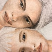 Retrato ilustrado en acuarela. Un progetto di Disegno, Pittura ad acquerello e Disegno di ritratti di zaipabon - 23.07.2020
