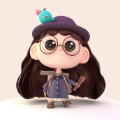 My project in Creation of Characters: From 2D to 3D course. 3D Character Design project by SORAE _ - 07.27.2020