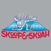 Imagotipo Skoop&Skoah. Ilustração vetorial, Design de logotipo, Ilustração digital, e Desenho digital projeto de Miguel Smith - 27.07.2020