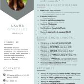 Mi CV. Un proyecto de Comunicación de Laura González Menéndez - 29.07.2020