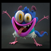 Personaje Bunsen Monster . 3D, and 3D Character Design project by Luis Hernandez - 08.08.2018
