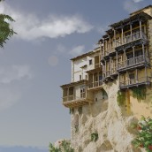 Casas colgadas. 3D projeto de David Sánchez Velasco - 02.07.2019