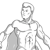 Meu projeto do curso: Ilustração para quadrinhos: a anatomia de um super-herói. Un progetto di Character design di Rafael Falleiros - 03.08.2020
