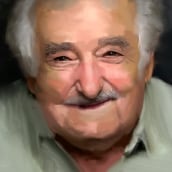 Retrato digital Jose Mujica. Un projet de Dessin au cra, on, Dessin de portrait, Dessin réaliste, Dessin artistique, Dessin numérique , et Peinture numérique de Mar Varea - 03.08.2020