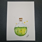 Poison. Watercolor Painting project by Larisa RP - 08.08.2020