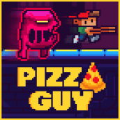 Videojuego: 'Pizza Guy'. Un proyecto de Animación de personajes, Animación 2D, Videojuegos y Pixel art de Daniel Benítez - 19.11.2019