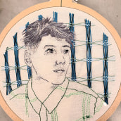 Mi Proyecto del curso: Creación de retratos bordados. Un proyecto de Bordado de Melina Foglino - 22.08.2020