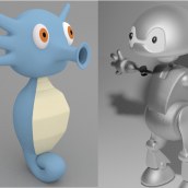 Modelado personajes 3D. 3D, Modelagem 3D, e Design de personagens 3D projeto de Daniel Frias - 25.08.2020