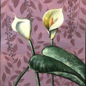 Meu projeto do curso: Pintura botânica com acrílico. Fine Arts, Acr, lic Painting & Ink Illustration project by Vanessa Rampado - 08.16.2020