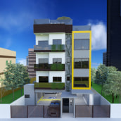 Edificio residencial multifamiliar. 3D projeto de Lorena Dantas - 27.08.2020