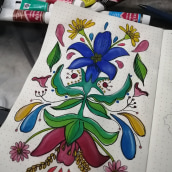 Mi Proyecto del curso: Introducción a la ilustración floral con acrílico. Un proyecto de Ilustración tradicional e Ilustración botánica de Niobe S.L - 30.08.2020