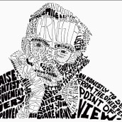 My project in Hand-Drawn Typographic Portrait course. Artistic Drawing project by Leslie Kimble - 09.07.2020