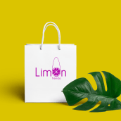 Isologotipo para Tienda Limón, una tienda online de mochilas, carteras y accesorios femeninos. . Design, Design de logotipo, e Design digital projeto de Celena Servin - 08.09.2020