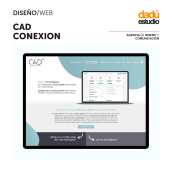 Diseño Web: Cad Conexion. Un progetto di Design, Graphic design, Web design e Web development di Dadú estudio - 11.09.2020