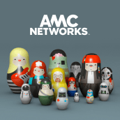 AMC NETWORKS INTERNACIONAL. Un proyecto de Diseño, Ilustración tradicional, 3D, Infografía y Diseño 3D de Miguel Ameller Álvarez - 04.05.2019