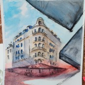 My project in Architectural Sketching with Watercolor and Ink course. Un proyecto de Pintura a la acuarela e Ilustración arquitectónica de Dayana - 16.09.2020