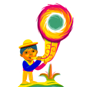 Google Doodle México. Ilustração, Ilustração digital, e Desenho digital projeto de Ina Hristova - 16.09.2020