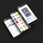 Una app para Hatch Kingdom, el primer museo de stickers del mundo. Un proyecto de UX / UI, Dirección de arte, Arquitectura de la información, Diseño de la información, Diseño de producto, Arte urbano y Diseño de apps de Alex Baudach - 23.09.2020