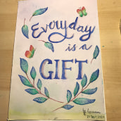 My project in Watercolor Paint Brush Calligraphy for Beginners course. Calligraph, Watercolor Painting, and Brush Pen Calligraph project by Liza Swandayani - 09.25.2020