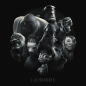 Luchadores. 3D, Character Design, and Concept Art project by Antonio Dell'Aquila - 09.29.2020