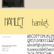 HAMLET 1914. Traditional illustration, Editorial Design, T, pograph, T, pograph, and Design project by Paloma Mancebo Sanchis - 10.04.2020
