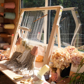 Weaving workshop shed. Artesanato projeto de Lucy Rowan - 15.09.2017