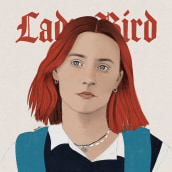 Mi Proyecto del curso: Retrato ilustrado con Procreate | Lady Bird. Een project van Traditionele illustratie van Emma Martín López-Pardo - 15.10.2020