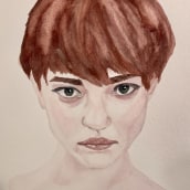 Watercolor portrait. Pintura em aquarela projeto de lhitch1 - 18.10.2020