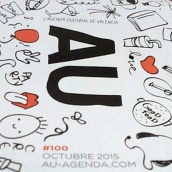 Agenda AU #100. Un proyecto de Ilustración tradicional, Diseño editorial, Diseño gráfico e Ilustración editorial de Cristina Sigler - 22.10.2020