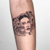 Tatuaje 10. Un proyecto de Ilustración tradicional, Dibujo, Ilustración digital, Dibujo artístico, Diseño de tatuajes y Dibujo digital de Diana Felix - 28.10.2020