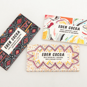 EDEN COCOA. A Design, Illustration, Br, ing, Identit, Graphic Design, Packaging, and Watercolor Painting project by Marion Bretagne - 10.29.2020