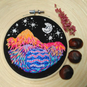 My project in Creative Embroidery: The Stitch Revolution course. Bordado projeto de Irena Demková - 31.10.2020