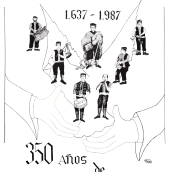 Cartel conmemorativo del 350 aniversario de la independencia de Mecerreyes. Character Design, Poster Design, and Figure Drawing project by Marcos González González - 10.31.2020