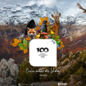 Centenario Parque Nacional de Ordesa y Monte Perdido. Publicidade, Web Design, e Design de cartaz projeto de Garabato Estudio - 01.01.2018