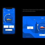 Uber Calculator. Web Design project by José Galeano - 11.03.2020
