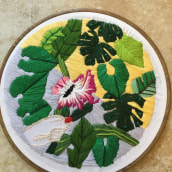 Mi Proyecto del curso: Introducción al bordado botánico. Embroider project by Angelica Arango - 11.04.2020