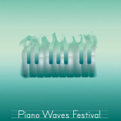 Piano Waves Festival Poster. Traditional illustration, and Art Direction project by danagruending - 01.01.2017