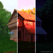 My project in Lighting Principles for Digital Painting course. Traditional illustration, 2D Animation, 3D Animation, Digital Illustration, Stor, telling, and Concept Art project by Benjamin Droin - 11.07.2020