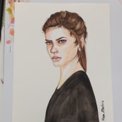 Mi Proyecto del curso: Retrato en acuarela a partir de una fotografía. Desenho de retrato projeto de Ro Mosteiro - 08.11.2020