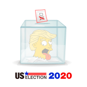 Elecciones USA 2020. Un proyecto de Publicidad e Ilustración digital de pandorco - 11.11.2020